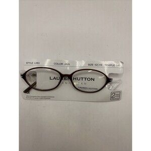 Lauren Hutton Eyeglasses Manhattan L083 Java Designer Demo Lens Red 52-16-140